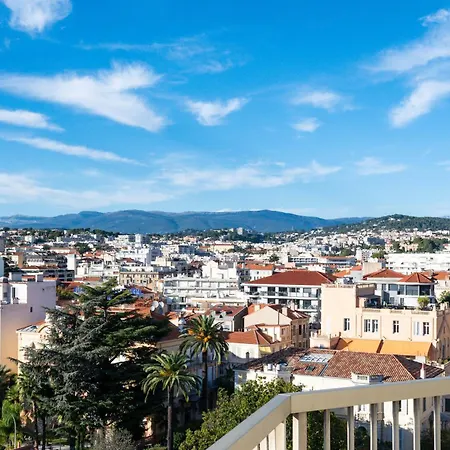 L'horizon Avec Somptueuse Terrasse Vue Lägenhet Cannes