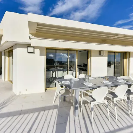 Lägenhet L'horizon Avec Somptueuse Terrasse Vue Cannes